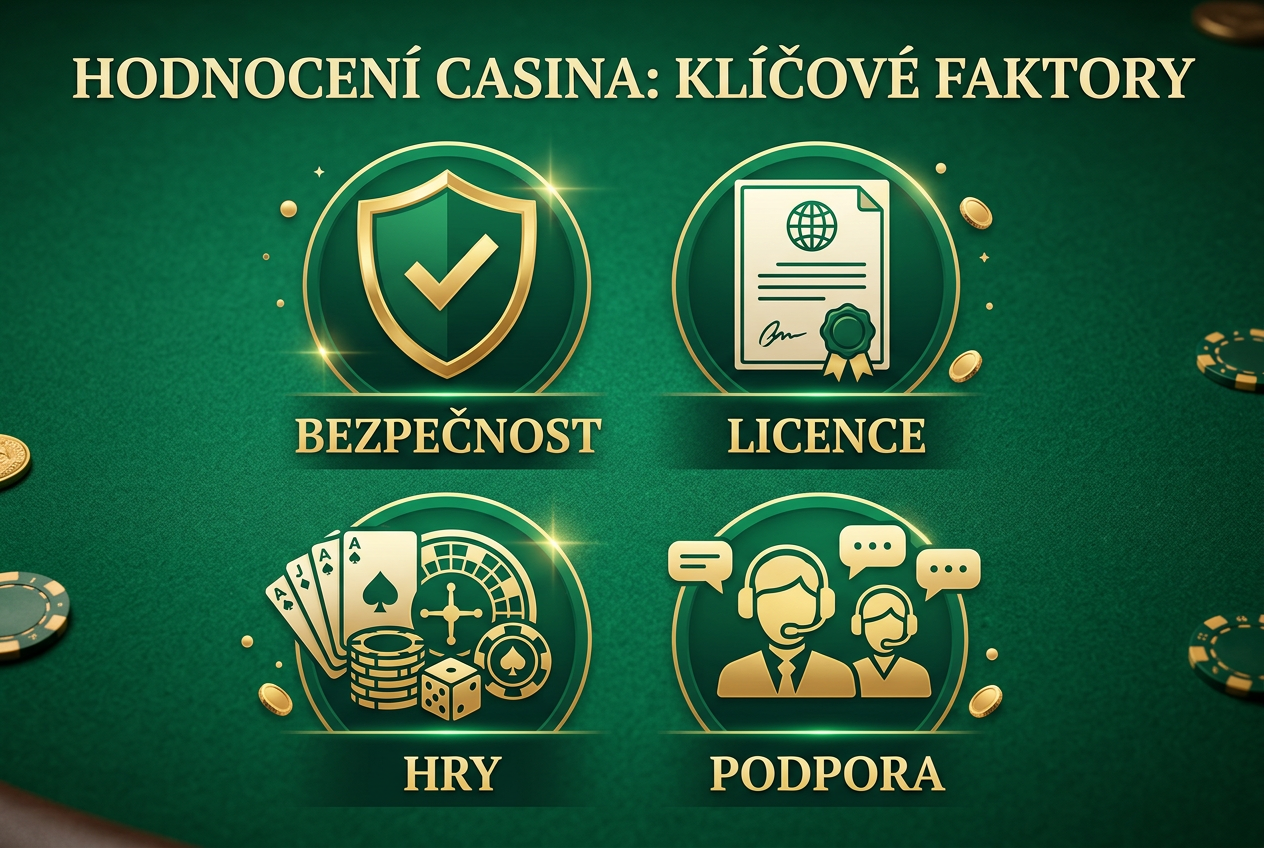 Infografika metodiky hodnocení bezpečnosti a kvality zahraničních kasin
